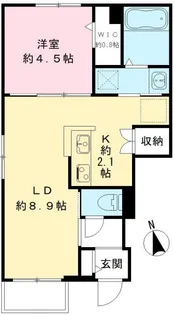 YOUR MAISON茜部中島【1階】の間取り