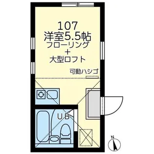 ユナイト能見台エルドレッド【1階】の間取り