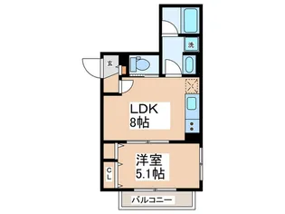 リベルタ新宿【2階】の間取り