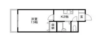 ソシア舟入【4階】の間取り