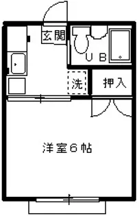 シティハイム・ローフル【1階】の間取り