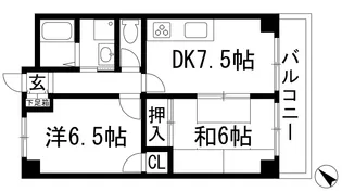 ヴィラ荻野【2階】の間取り