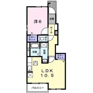 ラフィネI【1階】の間取り