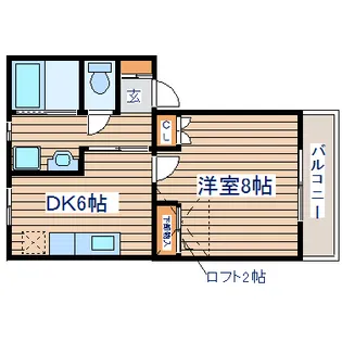 ナヴィール萩1号館【1階】の間取り