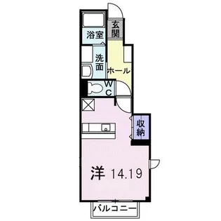 フローラルハイツIII【1階】の間取り