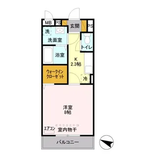 メゾンフォレスト【2階】の間取り