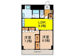 ディフロイデェ【2階】の間取り