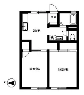パレーシャル山口A【1階】の間取り