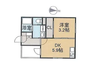 ハーモニーテラス紅雲町II【2階】の間取り