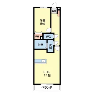 杉村ビル【4階】の間取り