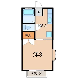 キャッスル高田【2階】の間取り