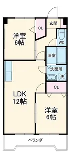 エステイト ツジ【3階】の間取り
