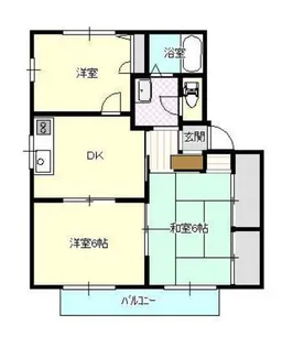 ディアス香陽 G棟【2階】の間取り