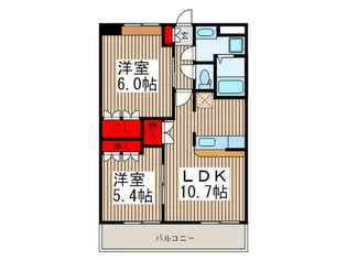BEAUTY・AQUASIDE【1階】の間取り