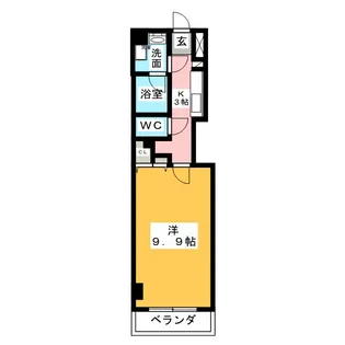 パルティール豊国通【3階】の間取り