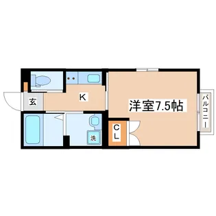 プランドール【2階】の間取り