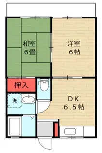 コスモスハイツ【1階】の間取り