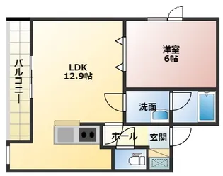 リリーハイツ【1階】の間取り
