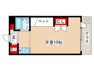 コ-ポベルB【1階】の間取り