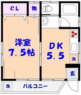 平田ハイツ【1階】の間取り