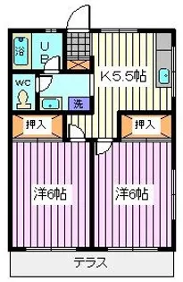 エスポアールハイツ【1階】の間取り