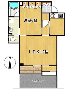 ドルチェ東葛西【1階】の間取り