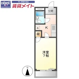 パークシャトー玉城【3階】の間取り