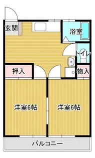 イーストハイツ【2階】の間取り