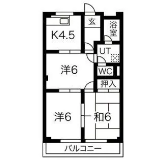 ロイヤル美浜【1階】の間取り