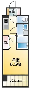 レジュールアッシュ淡路駅前【6階】の間取り