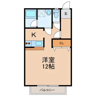 シティパルスギモトV【3階】の間取り