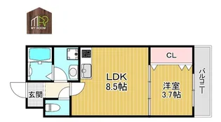 Dias諸口【3階】の間取り