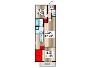 IN Residence東川口【2階】の間取り