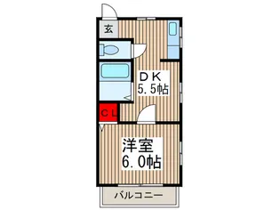 コ-ポF.Y.【2階】の間取り