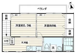 CaSa Siete【2階】の間取り