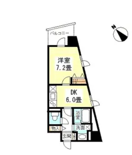 TKフラッツ渋谷【6階】の間取り