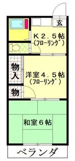 第二栄荘【2階】の間取り