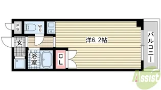シーサイドワン【2階】の間取り