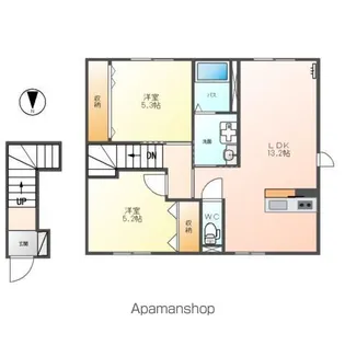Casa柏木【2階】の間取り