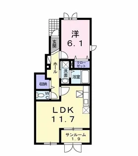 ラディアンス I【1階】の間取り