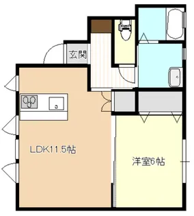 ビレッジフィガロ【1階】の間取り