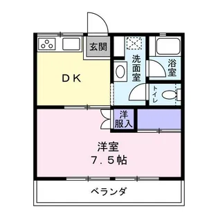 ヴェラシンフォニー【1階】の間取り