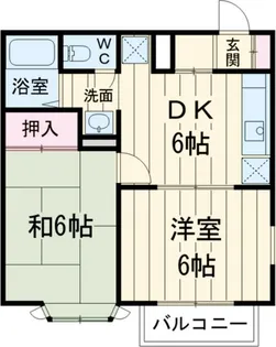 グリーンハイツII【2階】の間取り