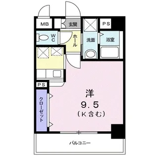 ディアコート小曽根【3階】の間取り
