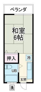プールサイドハイツ【2階】の間取り