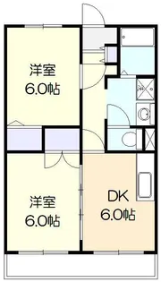 ベルレージュ宮崎II【2階】の間取り