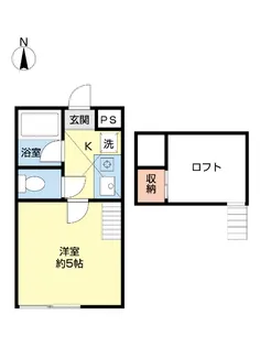アーバンシティ中野栄【1階】の間取り