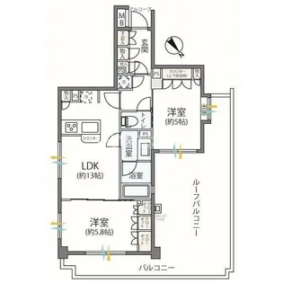 プライマリー相模大野ステーションフロント 1202【12階】の間取り