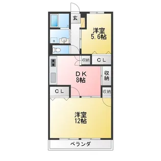 長丘タウンハウス【3階】の間取り