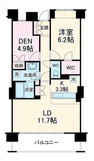 アールスタイルズ武蔵小杉WEST【3階】の間取り